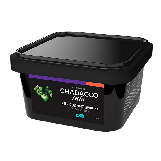 Купить Chabacco MEDIUM MIX - Kiwi Apple Gooseberry (Киви - Яблоко - Крыжовник) 200г