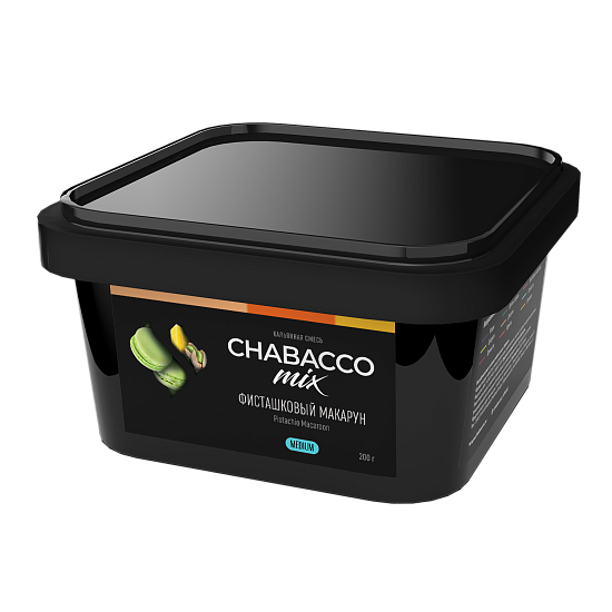 Купить Chabacco MEDIUM MIX - Pistachio Macaroon (Фисташковый макарун) 200г