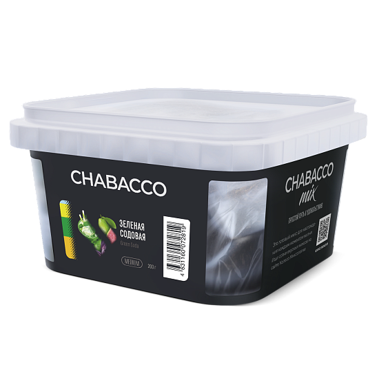 Купить Chabacco MEDIUM MIX - Green Soda (Зеленая Содовая) 200г