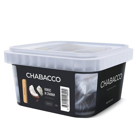 Купить Chabacco MEDIUM MIX - Creme De Coco (Кокос и Сливки) 200г