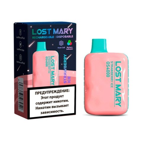 Купить Lost Mary OS4000 Strawberry Ice (Клубничный лед)