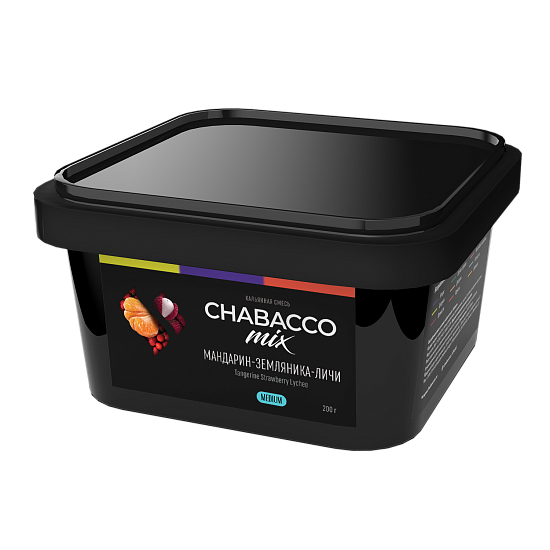 Купить Chabacco MEDIUM MIX - Tangerine Strawberry Lychee (Мандарин - Земляника - Личи) 200г