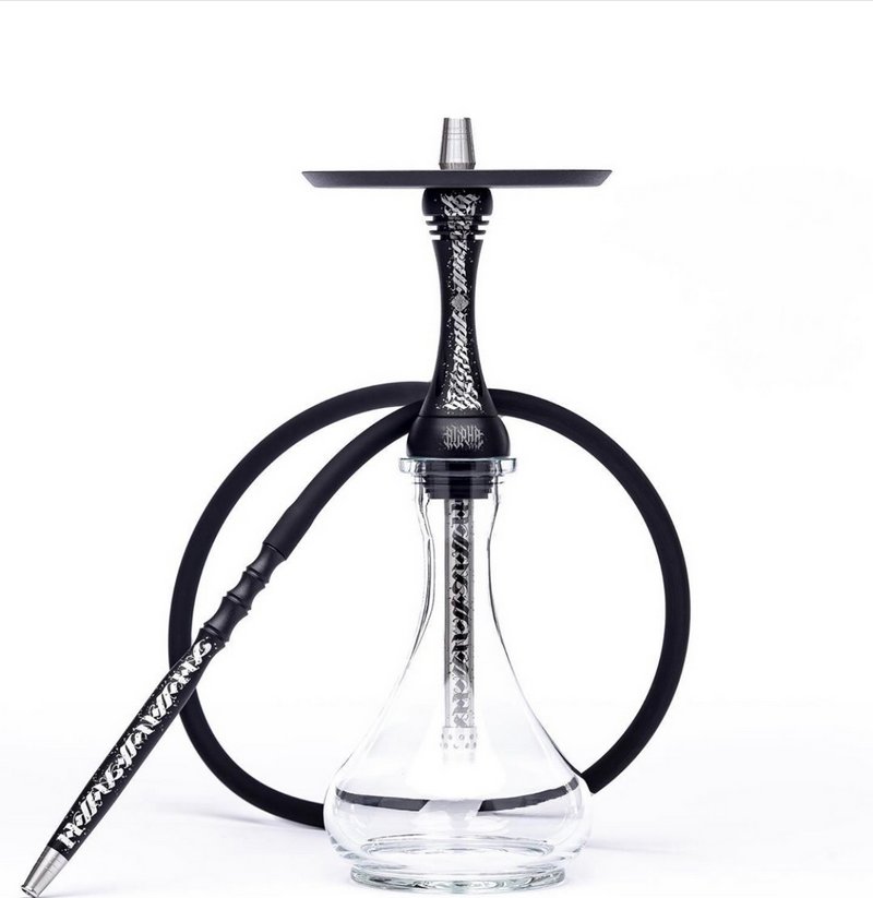 Фото Alpha Hookah - Model X SS Artist Black Matte (Шахта+Шланг+Мундштук+Блюдце)