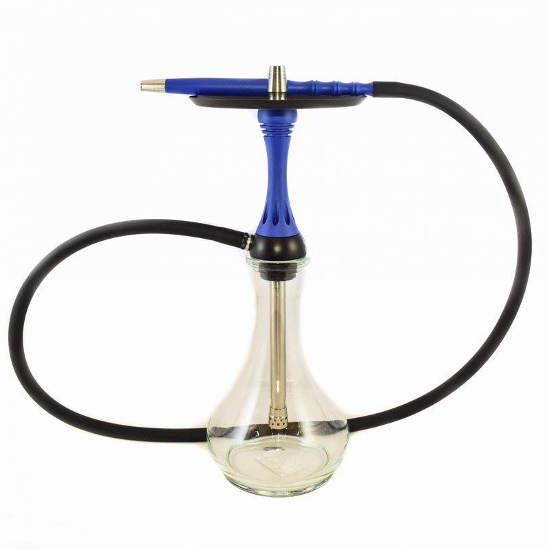 Фото Alpha Hookah  - Model X Blue Matte (Шахта+Шланг+Мундштук+Блюдце)