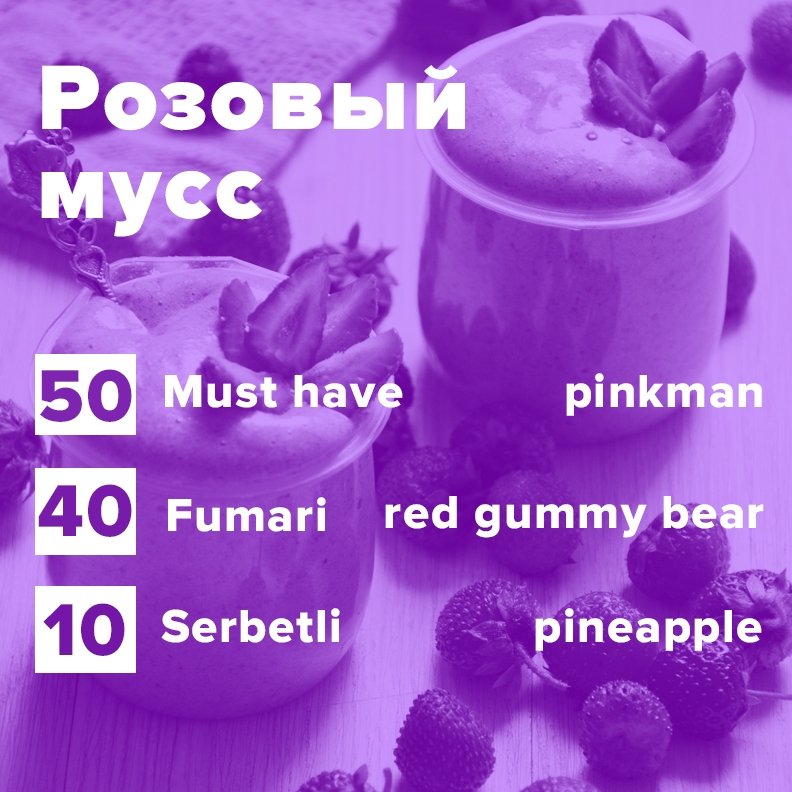 Фото Розовый мусс (рецепт)
