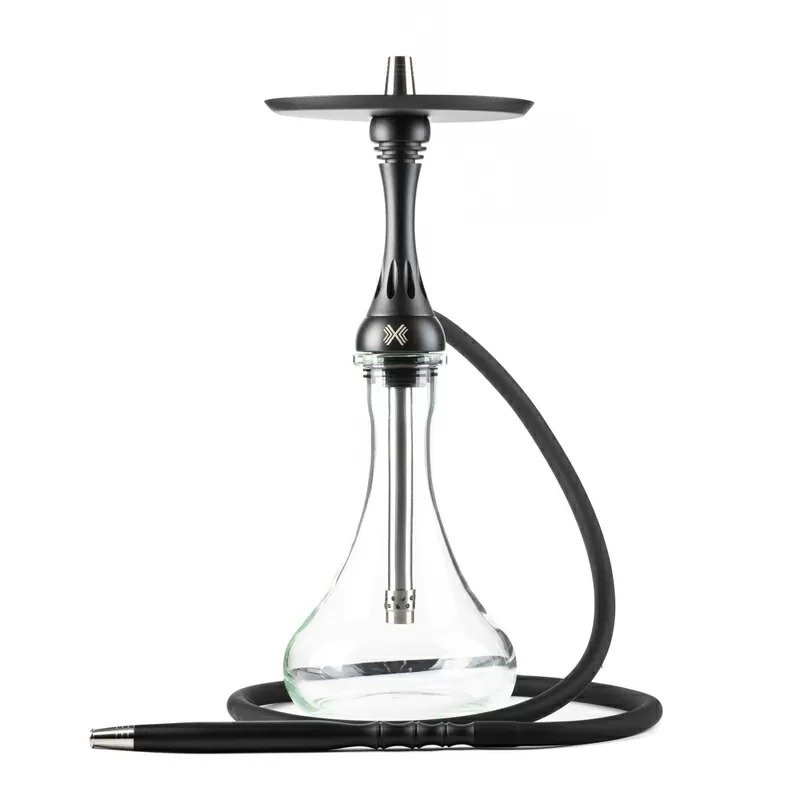 Фото Alpha Hookah - Model X Black Matte (Шахта+Шланг+Мундштук+Блюдце)