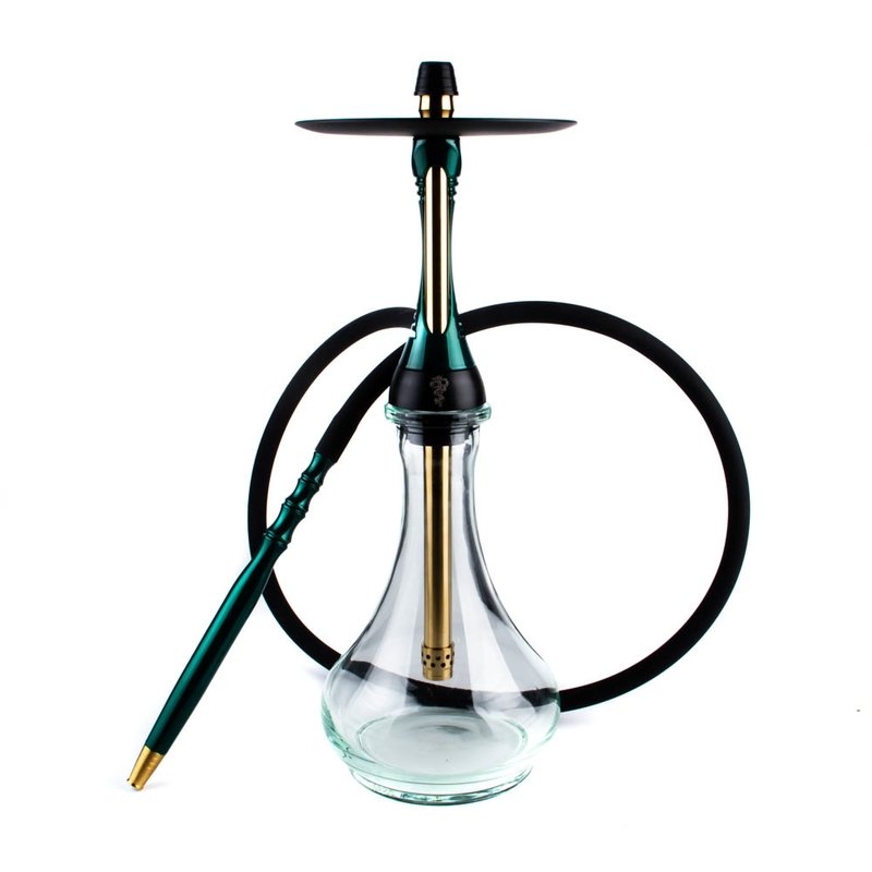 Фото Alpha Hookah - Model S Green Candy (Шахта+Шланг+Мундштук+Блюдце)