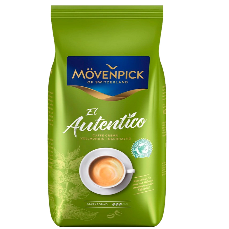 Фото MOVENPICK (J.J. Darboven) Кофе EL AUTENTICO caffe crema, в зернах, 1000 гр.