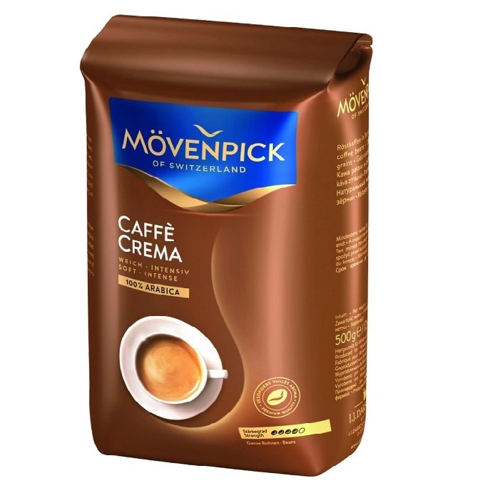 Фото MOVENPICK (J.J. Darboven) Кофе CAFFE CREMA, в зернах, 500 гр.