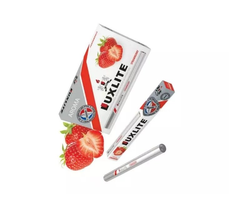 Фото Luxlite - Strawberry (Клубника), 650 затяжек, 18 мг (1,8%)