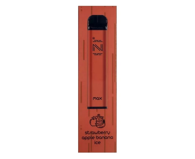 Фото IZI Max - Strawberry Banana Apple (Клубника банан яблоко), 1600 затяжек, 20 мг (2%)