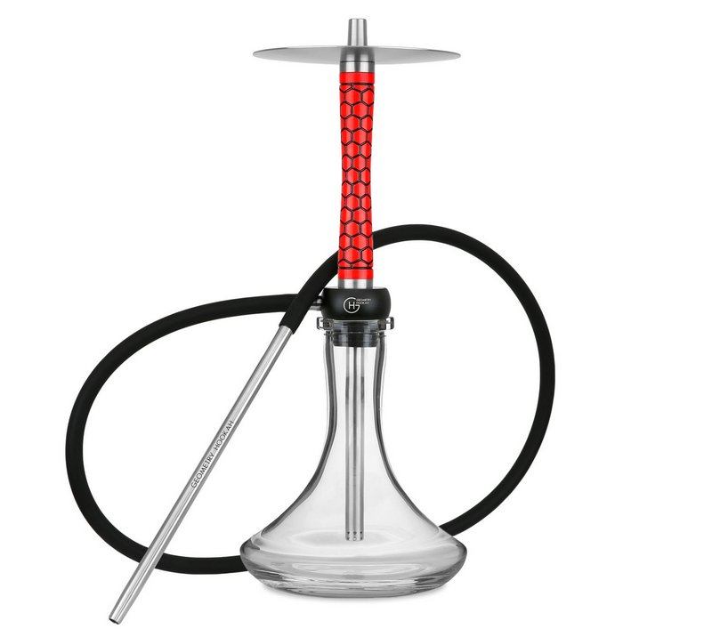 Фото Geometry Hookah Little Bro Honeycomb Gloss Red