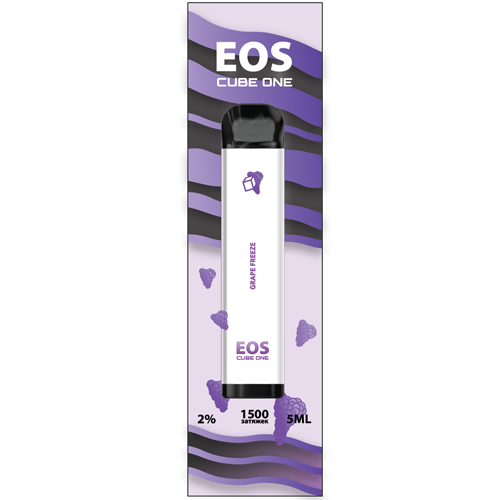 Фото EOS Cube One - GRAPE FREEZE, 1500 затяжек, 20 мг (2%)