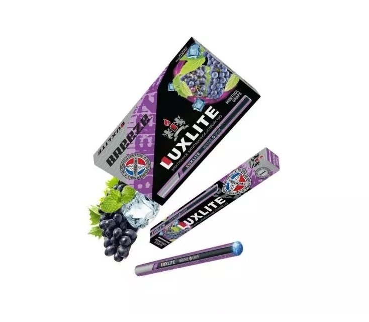 Фото Luxlite - Grape Menthol (Виноград с ментолом), 650 затяжек, 18 мг (1,8%)