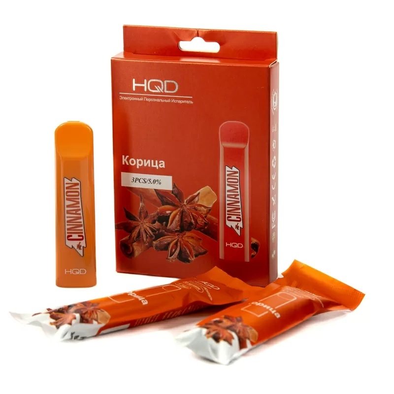 Фото HQD Cuvie - Cinnamon (Корица), 300 затяжек, 20 мг (2%)
