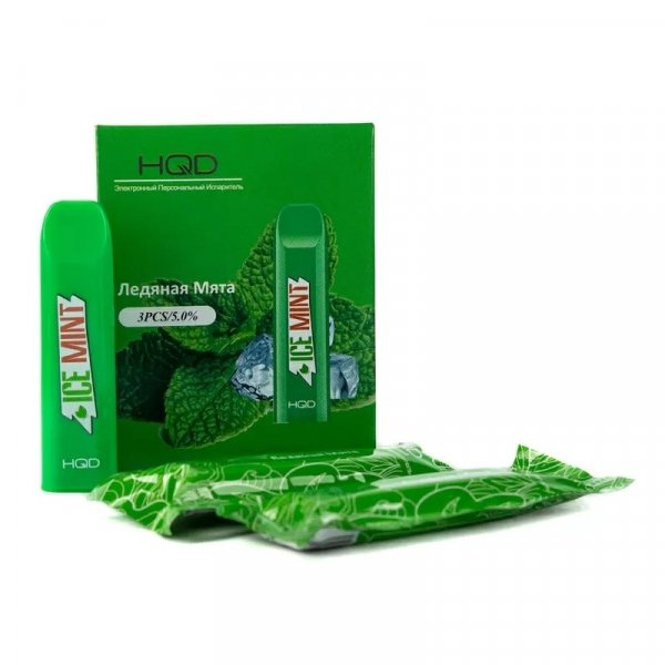 Фото HQD V2 - Mint (Мята), 300 затяжек, 20 мг (2%)
