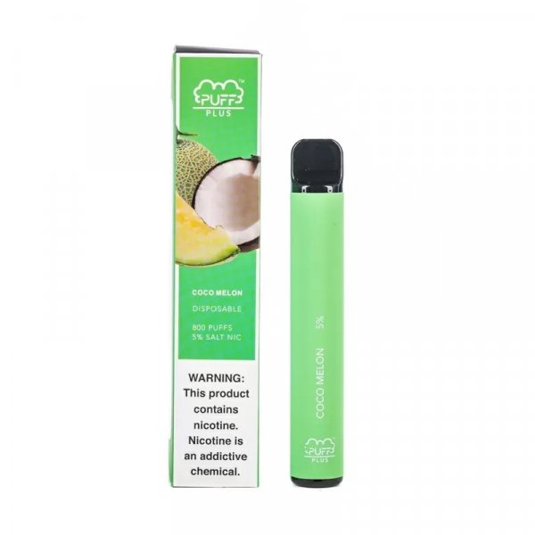 Фото Puff PLUS - Coco Melon (Дыня, Кокос), 800 затяжек, 20 мг (2%)