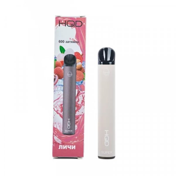 Фото HQD Super - Lychee Ice (Личи, Лед), 600 затяжек, 20 мг (2%)