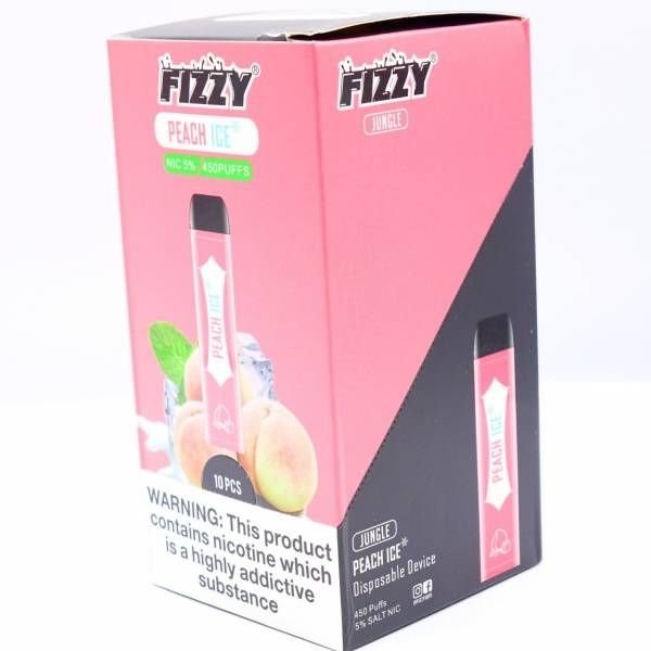 Фото FIZZY Jungle - Персик Лед, 450 затяжек, 20 мг (2%)