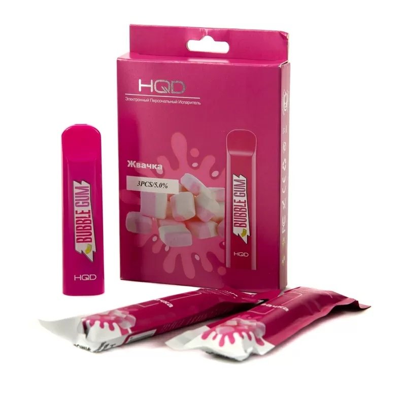 Фото HQD Cuvie - Bubble Gum (Жвачка), 300 затяжек, 20 мг (2%)