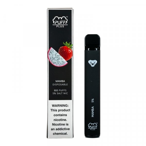 Фото Puff PLUS - Mamba (Драгонфрут, Клубника), 800 затяжек, 20 мг (2%)