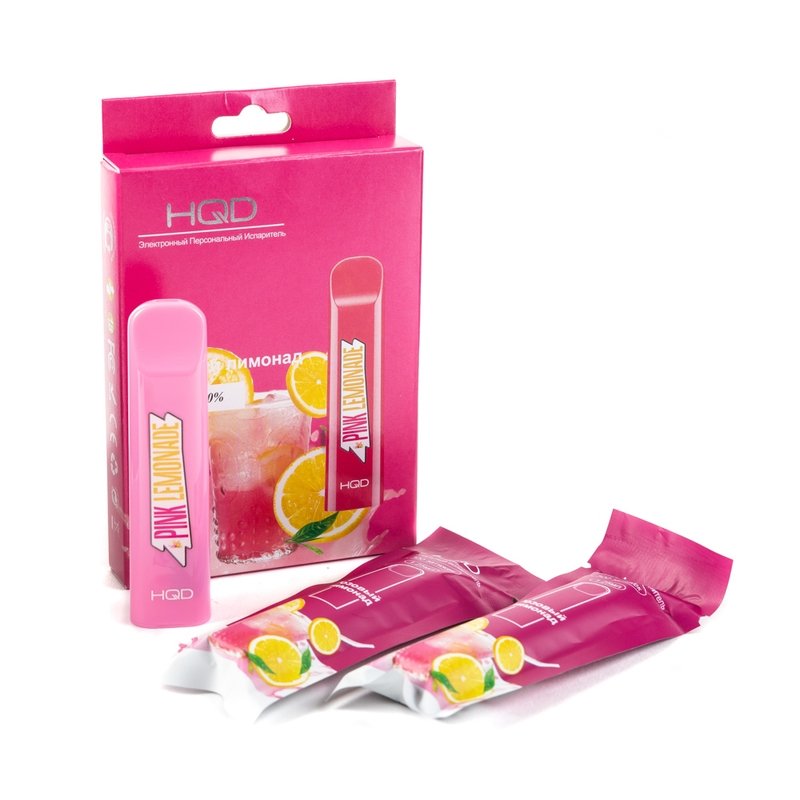 Фото HQD Cuvie - Pink Lemonad (Розовый Лимонад), 300 затяжек, 20 мг (2%)