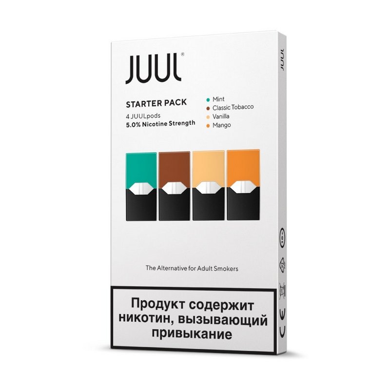 Фото Картридж Juul Labs JUUL Mango, Tobacco, Vanilla, Mint х 4