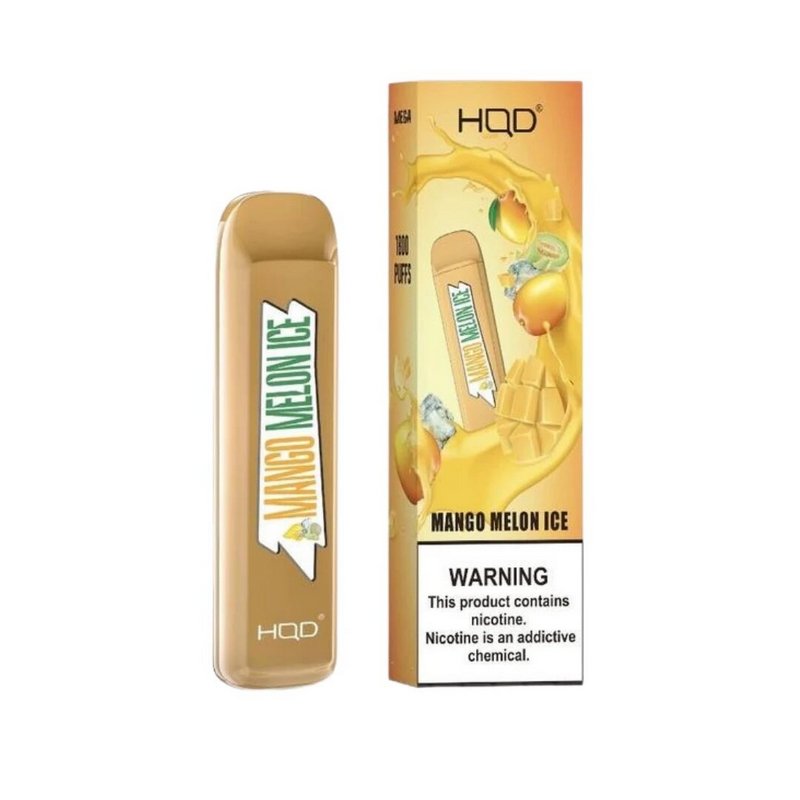 Фото HQD Mega - Mango-Melon  (Манго-Дыня) , 1800 затяжек, 20 мг (2%)