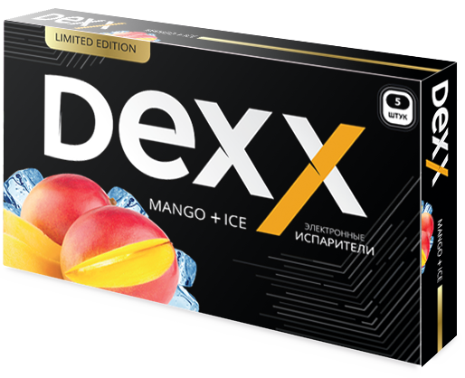 Фото Dexx - Манго-лед, 600 затяжек, 12 мг (1,2%)