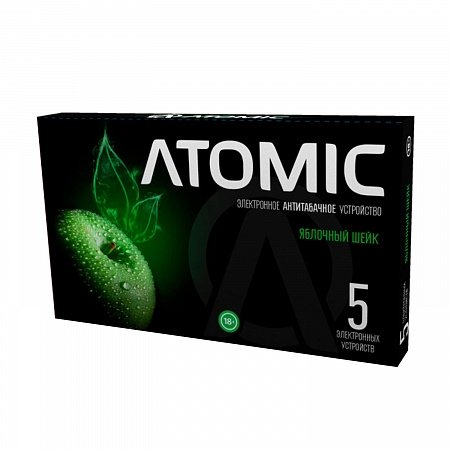Фото Atomic - Яблочный Шейк, 650 затяжек, 20 мг (2%)