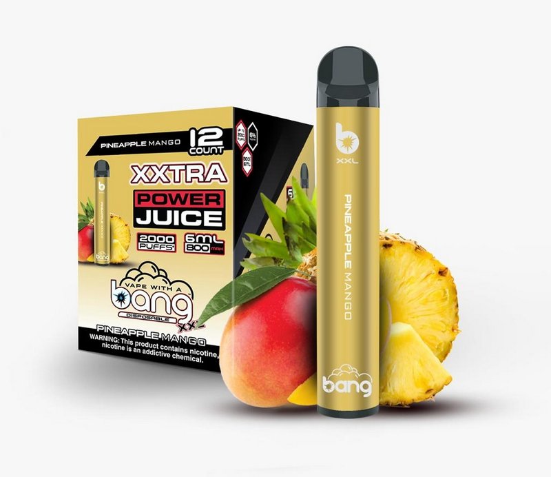 Фото Bang XXL - Pineapple Mango (Ананас, Манго), 2000 затяжек, 20 мг (2%)