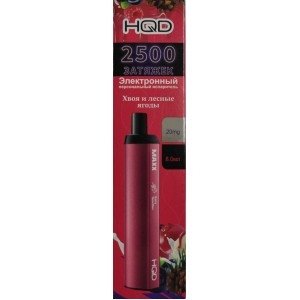 Фото HQD Maxx - Сибирь: мята, хвоя, лесные ягоды, 2500 затяжек, 20 мг (2%)