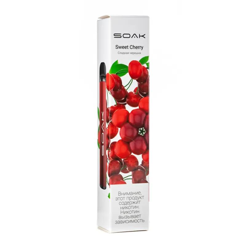 Фото Soak X - Sweet Cherry, 1500 затяжек, 20 мг (2%)