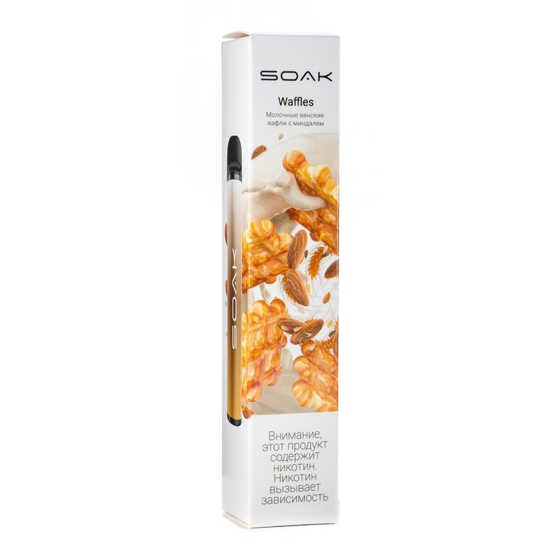 Фото Soak X - Waffles, 1500 затяжек, 20 мг (2%)