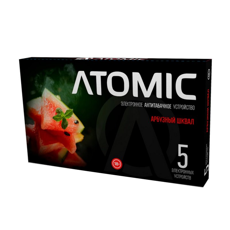Фото Atomic - Арбузный Шквал, 650 затяжек, 20 мг (2%)