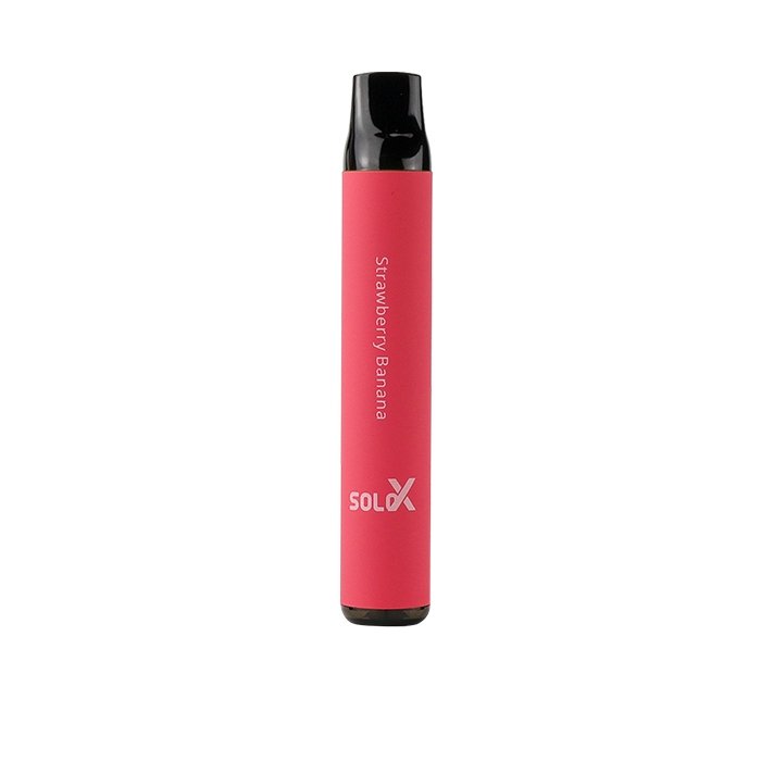 Фото Vapeman Solo X - Strawberry Banana, 1500 затяжек, 20 мг (2%)