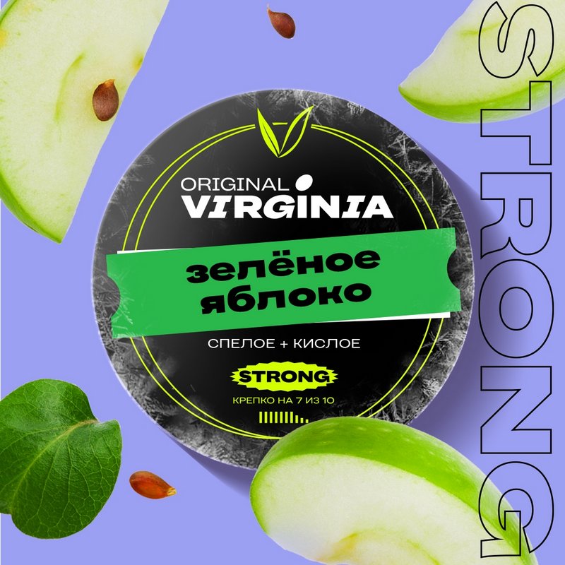 Фото Original Virginia STRONG - Зеленое Яблоко 25г