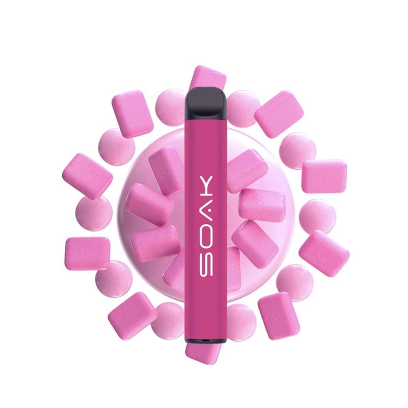Фото Soak Q - Bubble Gum (Сладкая Жвачка), 800 затяжек, 20 мг (2%)