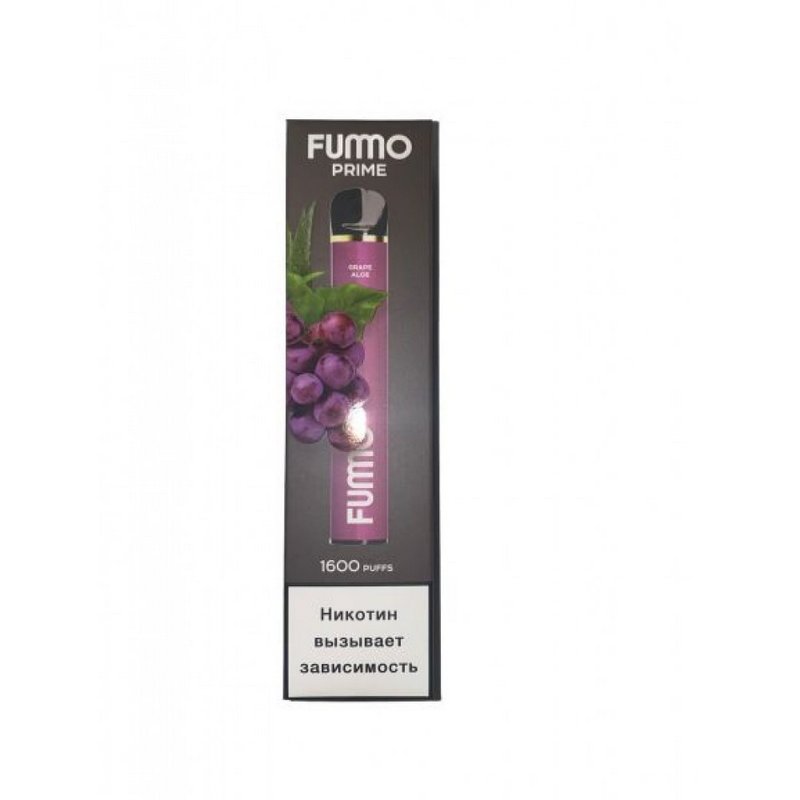 Фото Fummo Prime - Виноград, Алоэ, 1600 затяжек, 20 мг (2%)