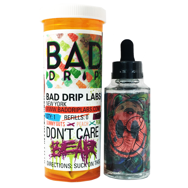 Фото Bad Drip - Don't Care Bear Ice (Мармледа, Дыня, Груша, Персик, Лед) 60мл