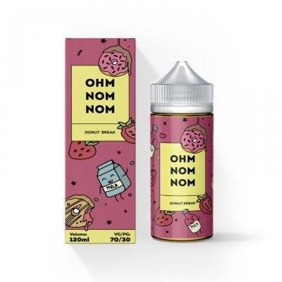 Фото Ohm Nom Nom - Donut Break (Пончик с клубникой) 120мл