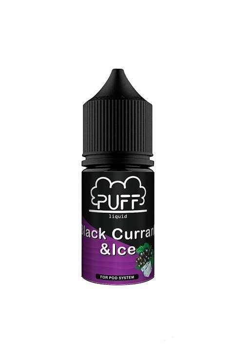 Фото Puff Salt - Blackcurrant & Ice (Черная смородина, Лед) 30мл