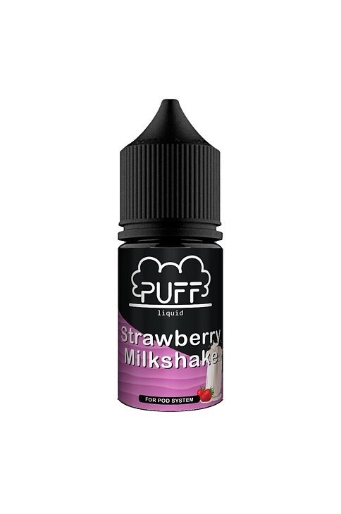 Фото Puff Salt - Strawberry milkshake (Клубничный коктейль) 30мл