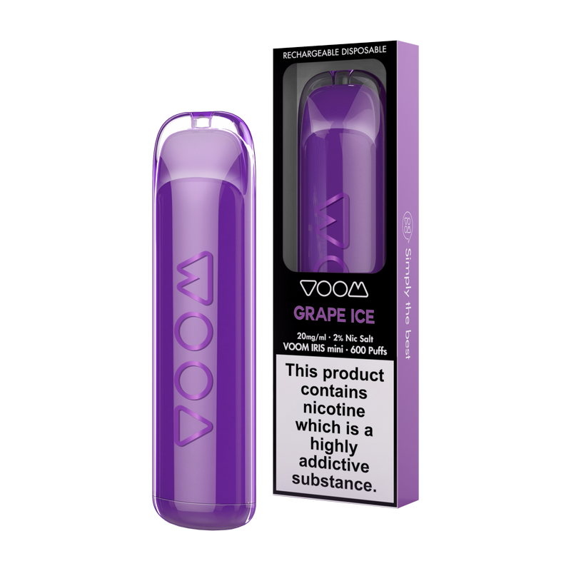 Фото Voom - Grape Ice (Виноград) 600 затяжек, 20 мг (2%)