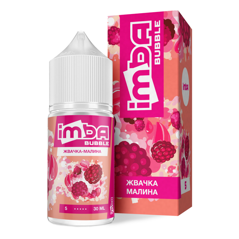 Фото Жидкость Imba Bubble - Жвачка малина, 30мл 2%