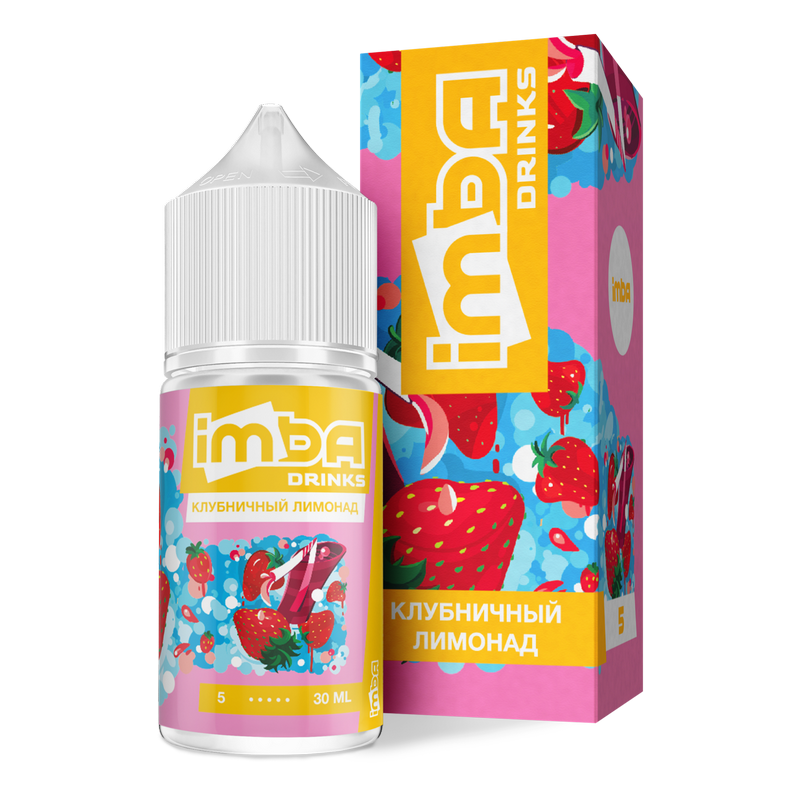 Фото Жидкость Imba Drinks - Клубничный лимонад, 30мл 2%