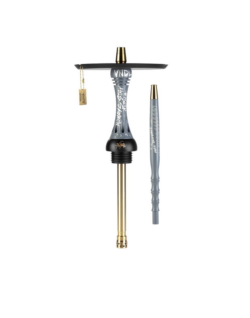 Фото Alpha Hookah - Model X VNDL Nardo Grey (Шахта+Шланг+Мундштук+Блюдце)