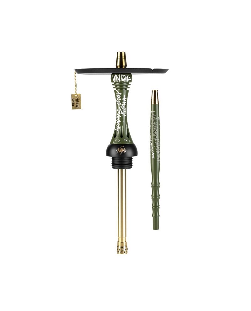 Фото Alpha Hookah - Model X VNDL Olive (Шахта+Шланг+Мундштук+Блюдце)