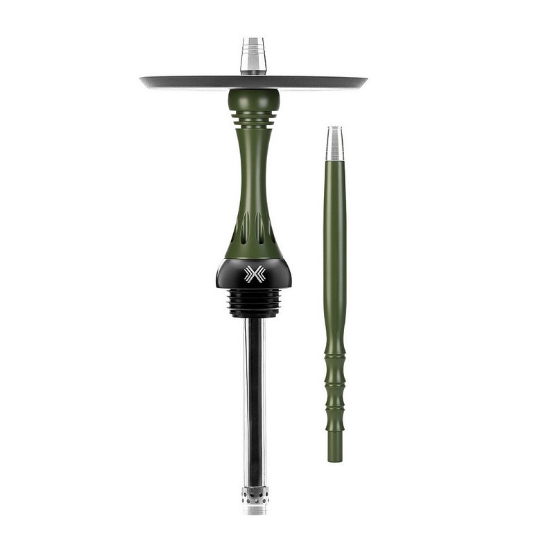 Фото Alpha Hookah - Model X Olive (Шахта+Шланг+Мундштук+Блюдце)