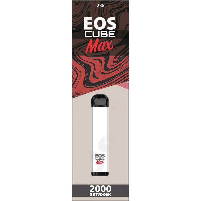 Фото EOS Cube Max - Peanut Butter (Арахисовая Паста), 2000 затяжек, 20 мг (2%)